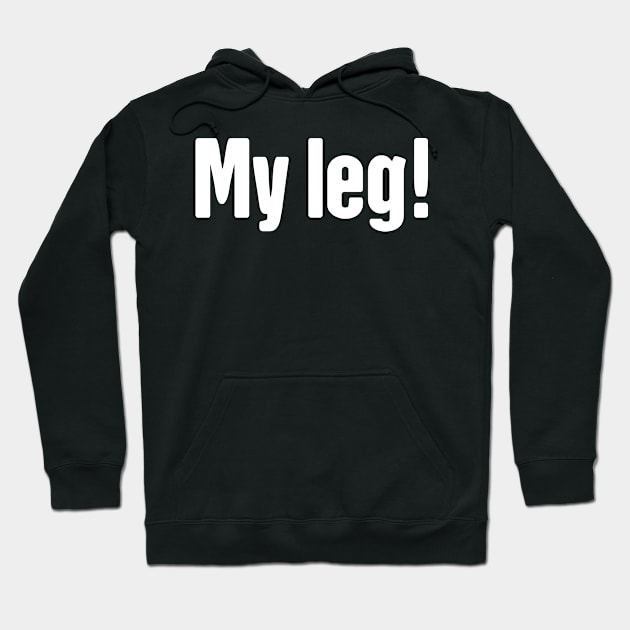 Funny Missing Or Amputated Leg Amputee Hoodie by Wizardmode